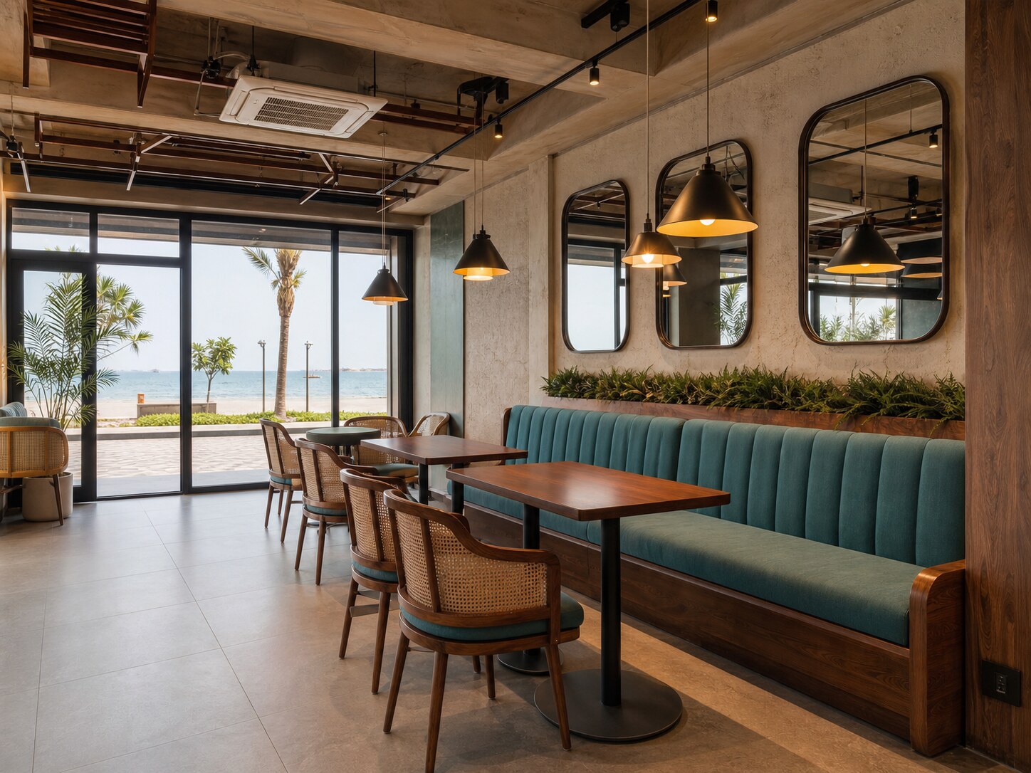 Completed F&B seating fit-out in Vizag