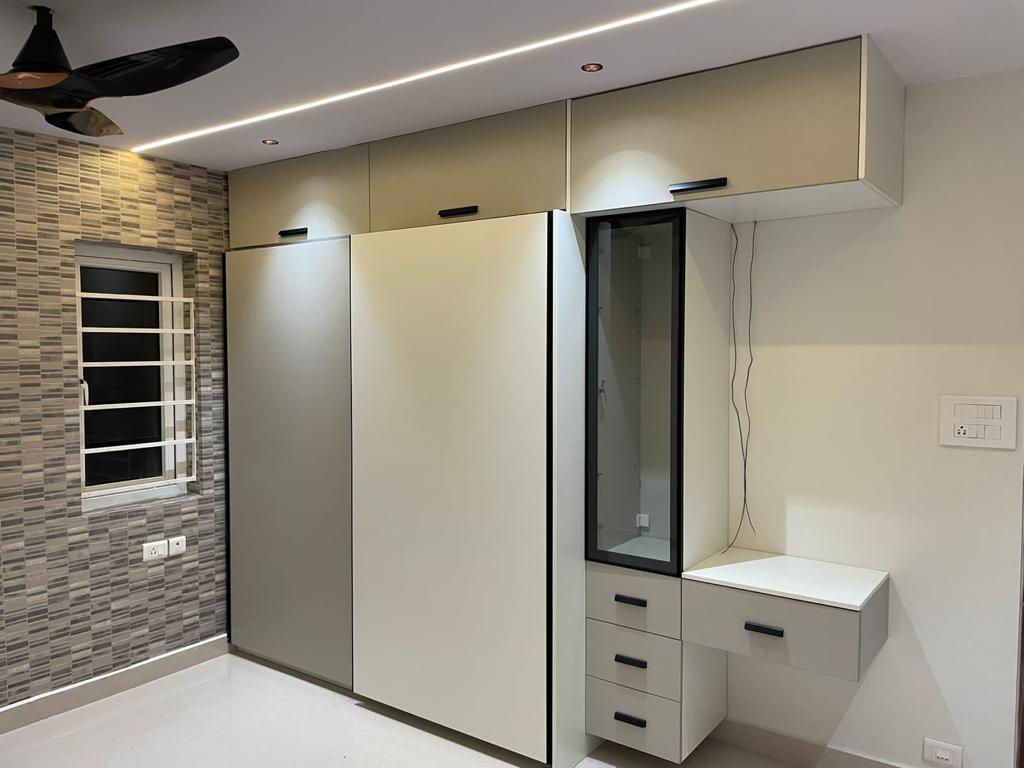 Completed wardrobe and dressing unit in Vizag