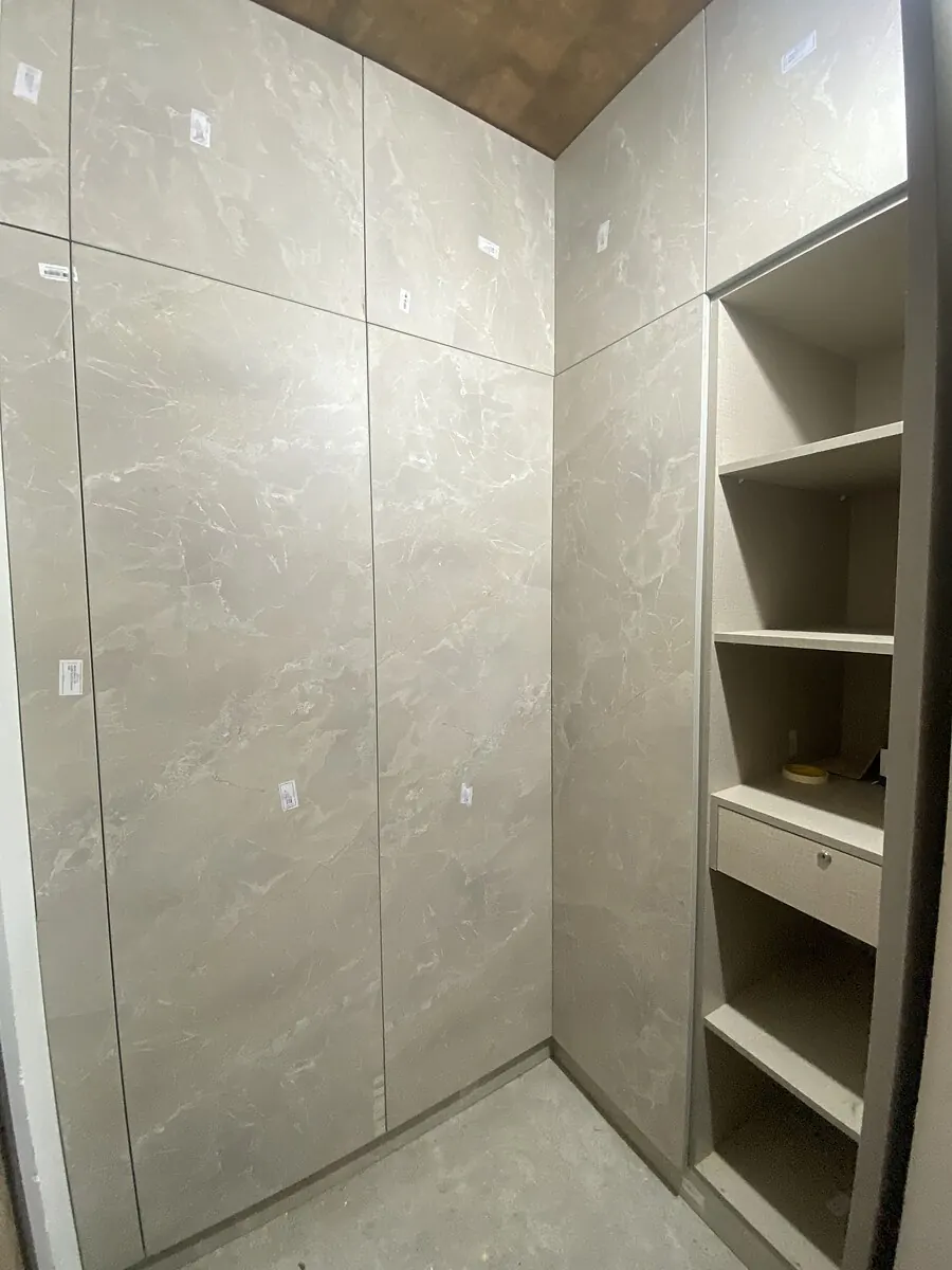 EIPL La Paloma duplex interior in Hyderabad by AlcorOne Solutions — Walk-in wardrobe