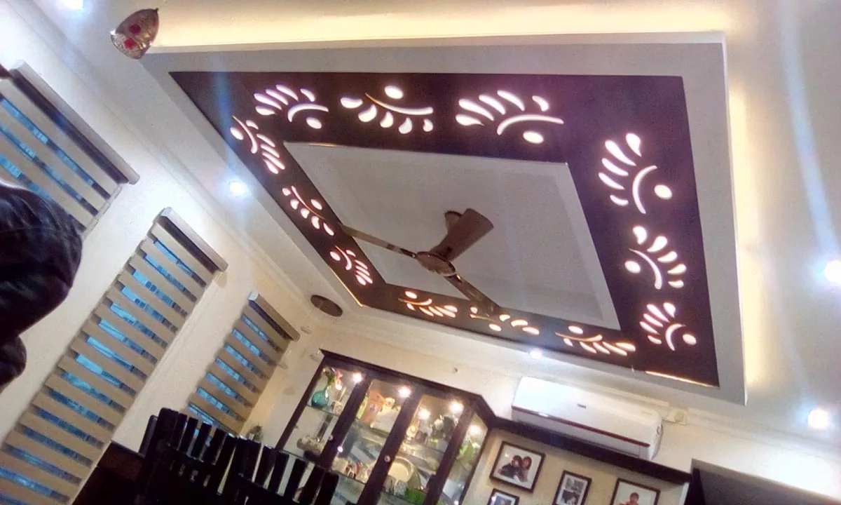 Ozone home interiors in Chennai by AlcorOne Solutions — Dining & false ceiling