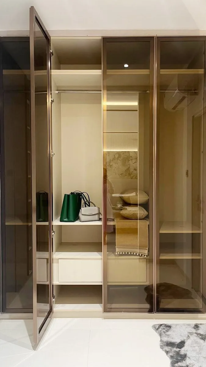 Serene 3BHK Residence interior in Hyderabad by AlcorOne Solutions — Wardrobe interior
